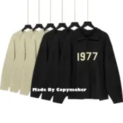 22SS FOG ESSENTIALS 1977 字母 毛衣 針織Polo衫 2022 FEAR OF GOD