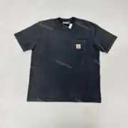 PALACE x Carhartt WIP 23FW 聯名 小標Logo口袋 後背印花 水洗短袖T恤 卡哈特