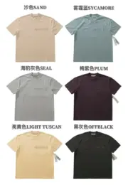 23SS FOG ESSENTIALS 副線 膠標 短袖T恤 2023 FEAR OF GOD 莫蘭迪