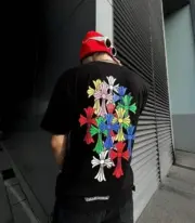 【現貨】Chrome Hearts 24FW Multi Color Cross Cemetery 後背彩色十字架 短袖T恤 CH克羅心