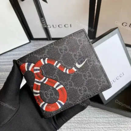 GUC Kingsnake Wallet 王蛇珊瑚蛇老花 牛皮 八卡皮夾錢包