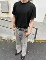 【現貨】Acne Studios 24SS 經典直筒微喇叭版型 水洗煙灰色 2021M 直筒牛仔褲長褲工裝褲