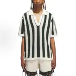 【預售】CLOT x AD originals 25SS Pique Polo 條紋拼色針織毛巾短袖T恤Polo衫
