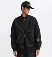 D1OR x STONE ISLAND 24SS 聯名羅盤 桑蠶絲棉服夾克外套 鉑金防水棉