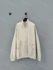 PRA 23FW 秀款 Cotton-Blend Oversized Bomber Jacket 廓形哈林頓飛行夾克外套