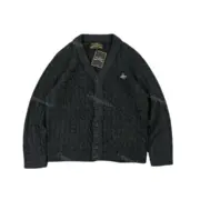 【現貨】Viv1enne Westwood 22FW 土星星球刺繡 麻花針織 針織衫毛衣外套