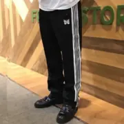 Needles 21SS Butterfly Regular Track Pants 蝴蝶刺繡 復古織帶 休閒褲直筒褲運動褲 黑白