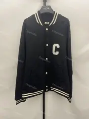 CELIN 22SS 大C字母刺繡logo 經典 棒球外套夾克 羊毛混紡