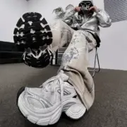 【預售】巴黎 BLC 10XL 時尚復古作舊 增高 老爹鞋 休閒鞋  白黑灰