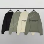 21SS FEAR OF GOD FOG ESSENTIALS 2021 副線 半拉鍊 高領 後背印花 大學T 衛衣