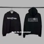 Maison Margiela x Tommy Cash 馬吉拉 聯名 反光字母 數字 帽T 連帽衛衣 MM6