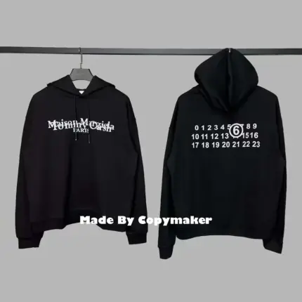 Maison Margiela x Tommy Cash 馬吉拉 聯名 反光字母 數字 帽T 連帽衛衣 MM6