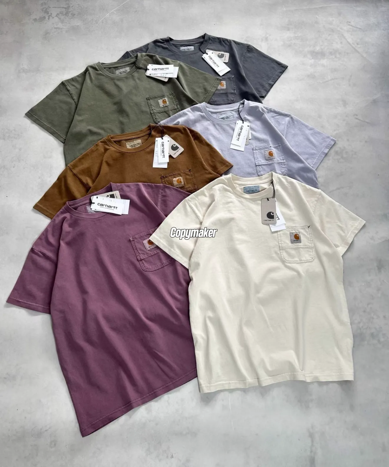 【預售】Carhartt WIP 26SS S/S Work Pocket T-shirt 卡哈特 水洗明線口袋短袖T恤  簡約素色 六色