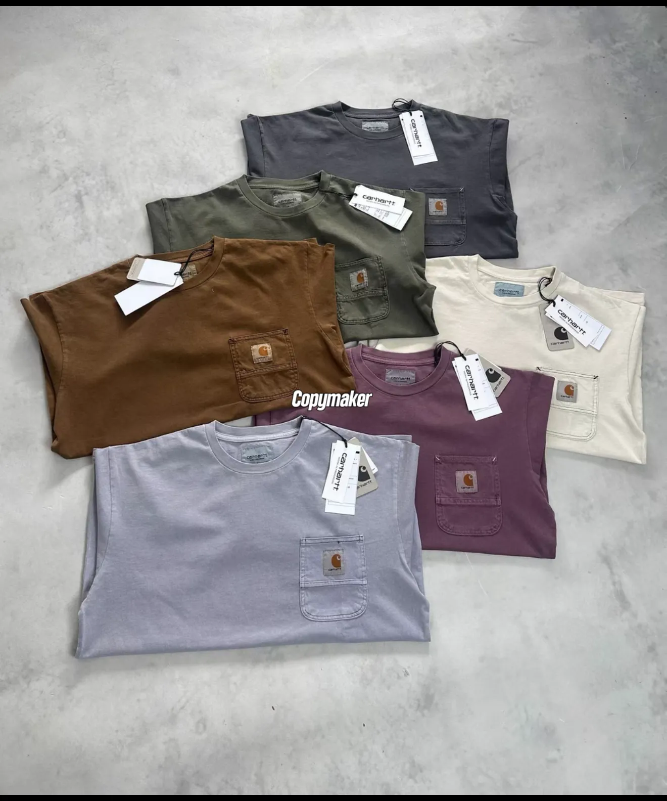 【預售】Carhartt WIP 26SS S/S Work Pocket T-shirt 卡哈特 水洗明線口袋短袖T恤  簡約素色 六色
