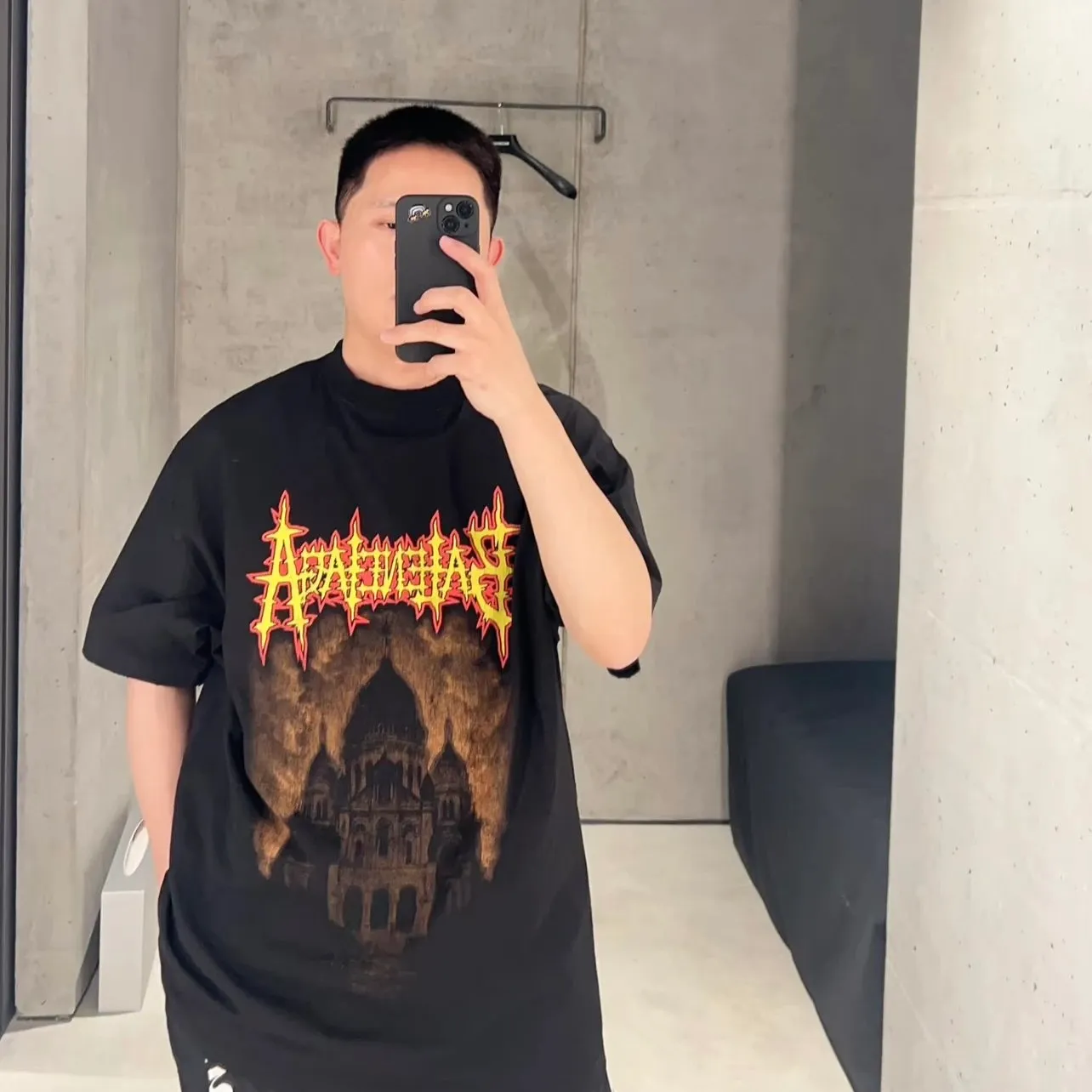 【預售】巴黎 BLC 26SS SACRE-COEUR T-shirt 殿堂城堡 開裂印花 短袖T恤 黑色