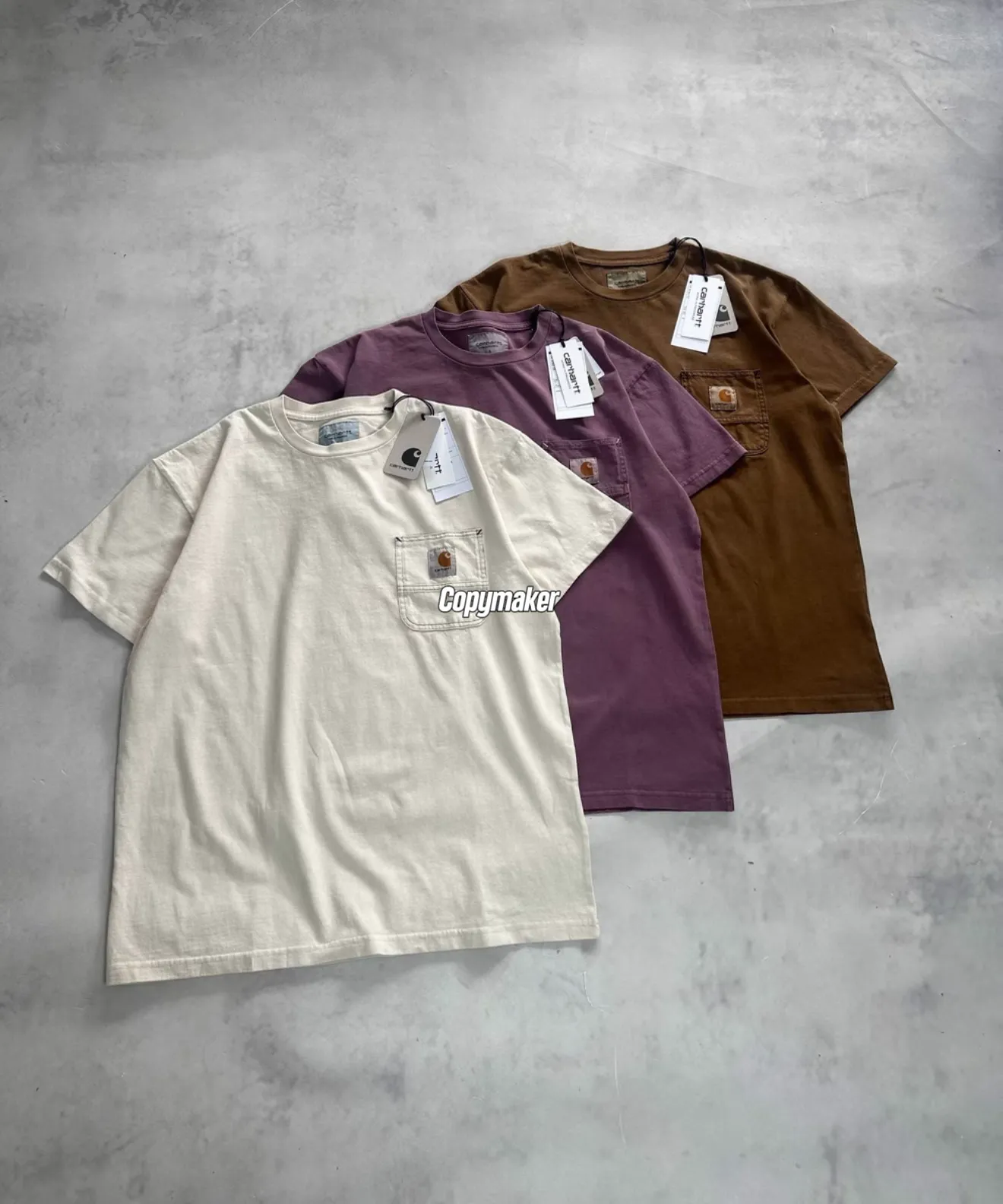 【預售】Carhartt WIP 26SS S/S Work Pocket T-shirt 卡哈特 水洗明線口袋短袖T恤  簡約素色 六色
