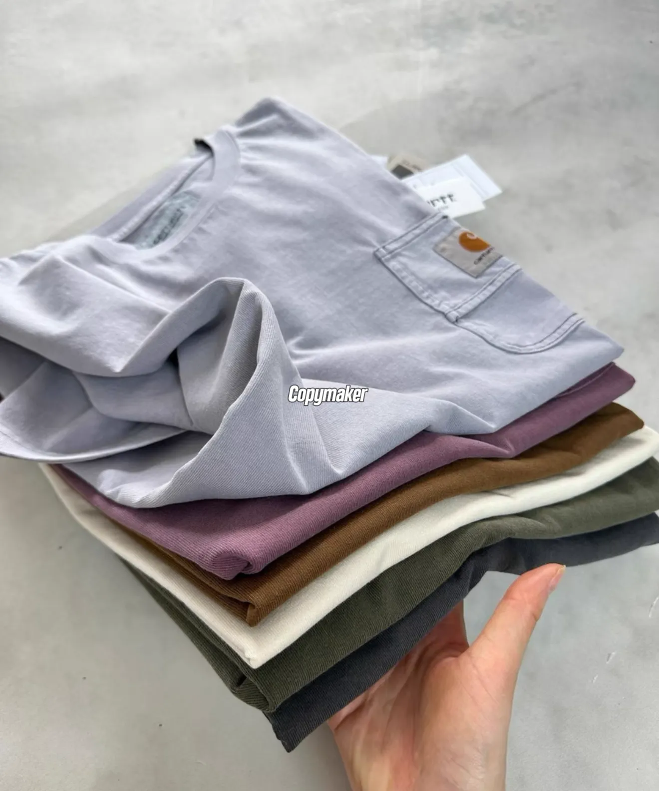 【預售】Carhartt WIP 26SS S/S Work Pocket T-shirt 卡哈特 水洗明線口袋短袖T恤  簡約素色 六色