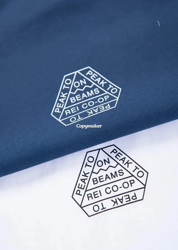 【預售】On x BEAMS x Rei Co-op 三方聯名 胸前小logo 後背山峰印花 短袖T恤 藏青/白色