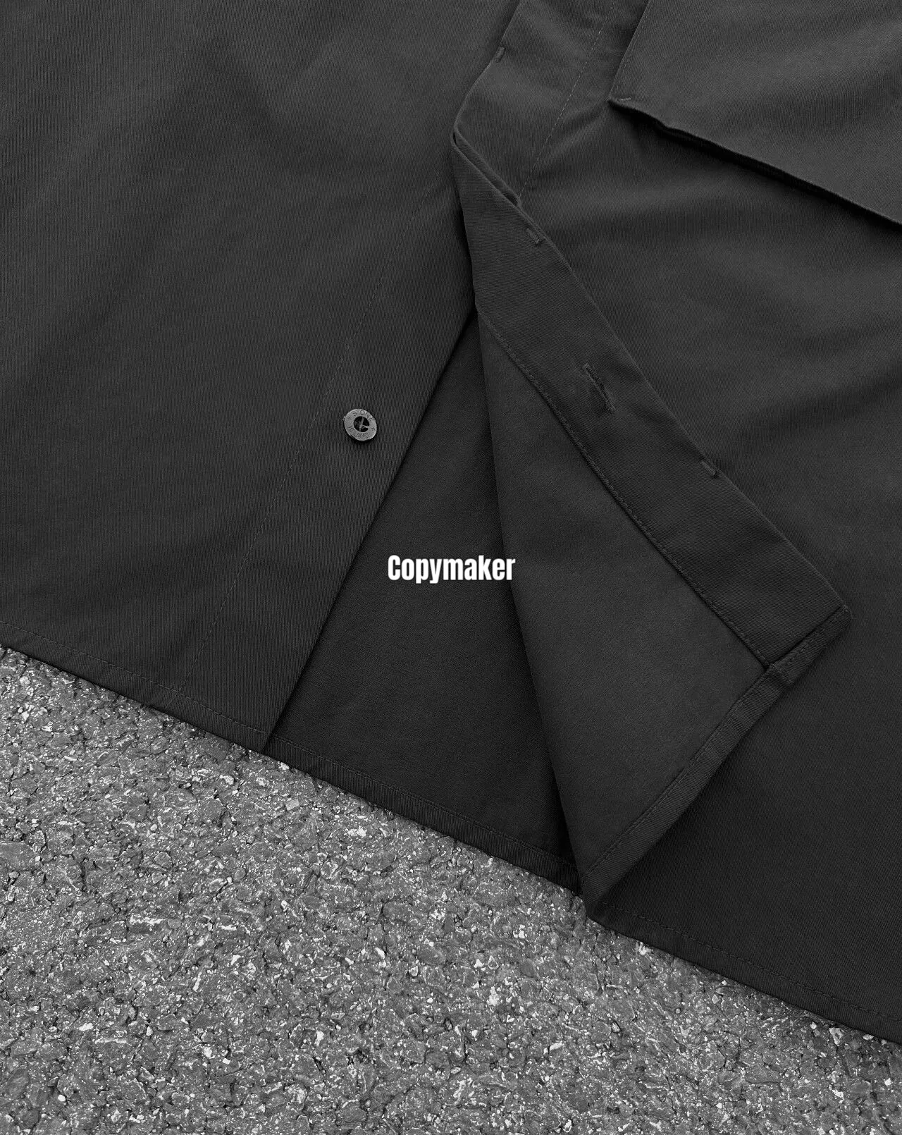 【現貨】STONE ISLAND 26SS 石頭島 純棉梭織袖章 工裝短袖襯衫T恤短袖夾克 黑色