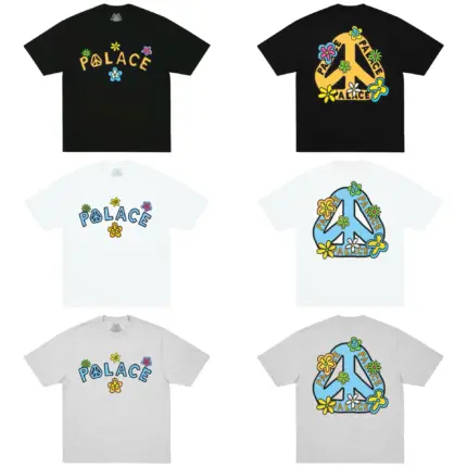 【預售】PALACE 26SS ME MYSELF AND TRI T-SHIRT 小花反戰 後背大印花 短袖T恤 三色