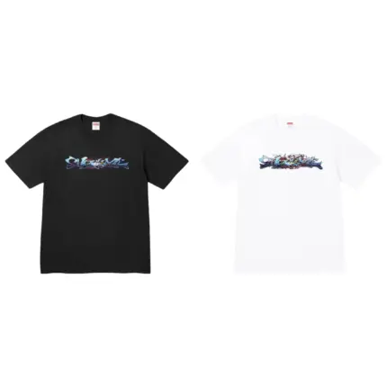 【預售】Sup FW25 WEEK17 Tag Tee 字母圖像雙面印花 短袖T恤 黑/白
