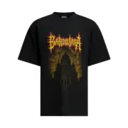 【預售】巴黎 BLC 26SS SACRE-COEUR T-shirt 殿堂城堡 開裂印花 短袖T恤 黑色