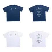 【預售】On x BEAMS x Rei Co-op 三方聯名 胸前小logo 後背山峰印花 短袖T恤 藏青/白色