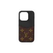 【預售】1V 經典老花 帆布拼小牛皮 手機殼保護殼保護套 蘋果 iphone 13-17：圖片 2