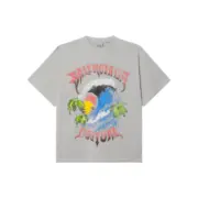 【618新品】巴黎 BLC 26SS Holiday系列 VINTAGE SURFER  短袖T恤 黑色/灰色：圖片 3