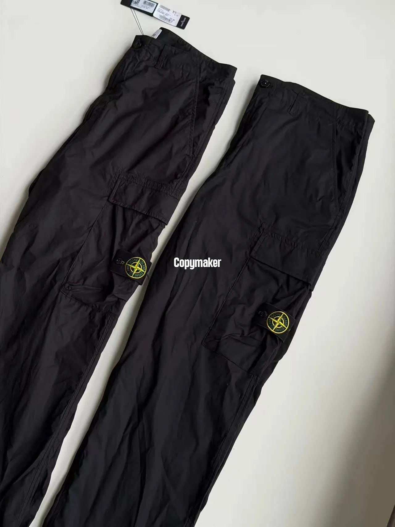 【預售】【過驗】STONE ISLAND 26SS 斜紋棉機能工裝褲長褲直筒 黑色