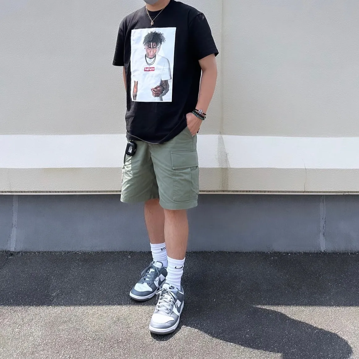 Sup 23FW NBA YOUNGBOY PHOTO TEE 相片人物印花 圆領短袖T恤