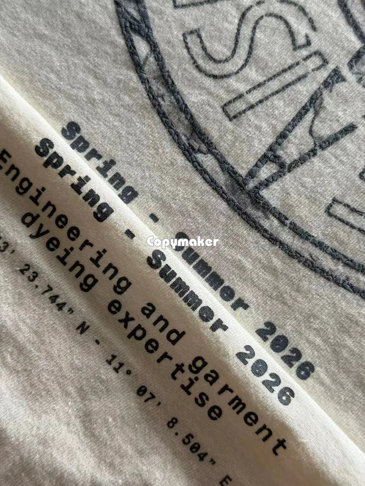 【預售】【過驗】STONE ISLAND 26SS 石頭島 胸口小字後背大羅盤印花 短袖T恤短袖 黑色/米色