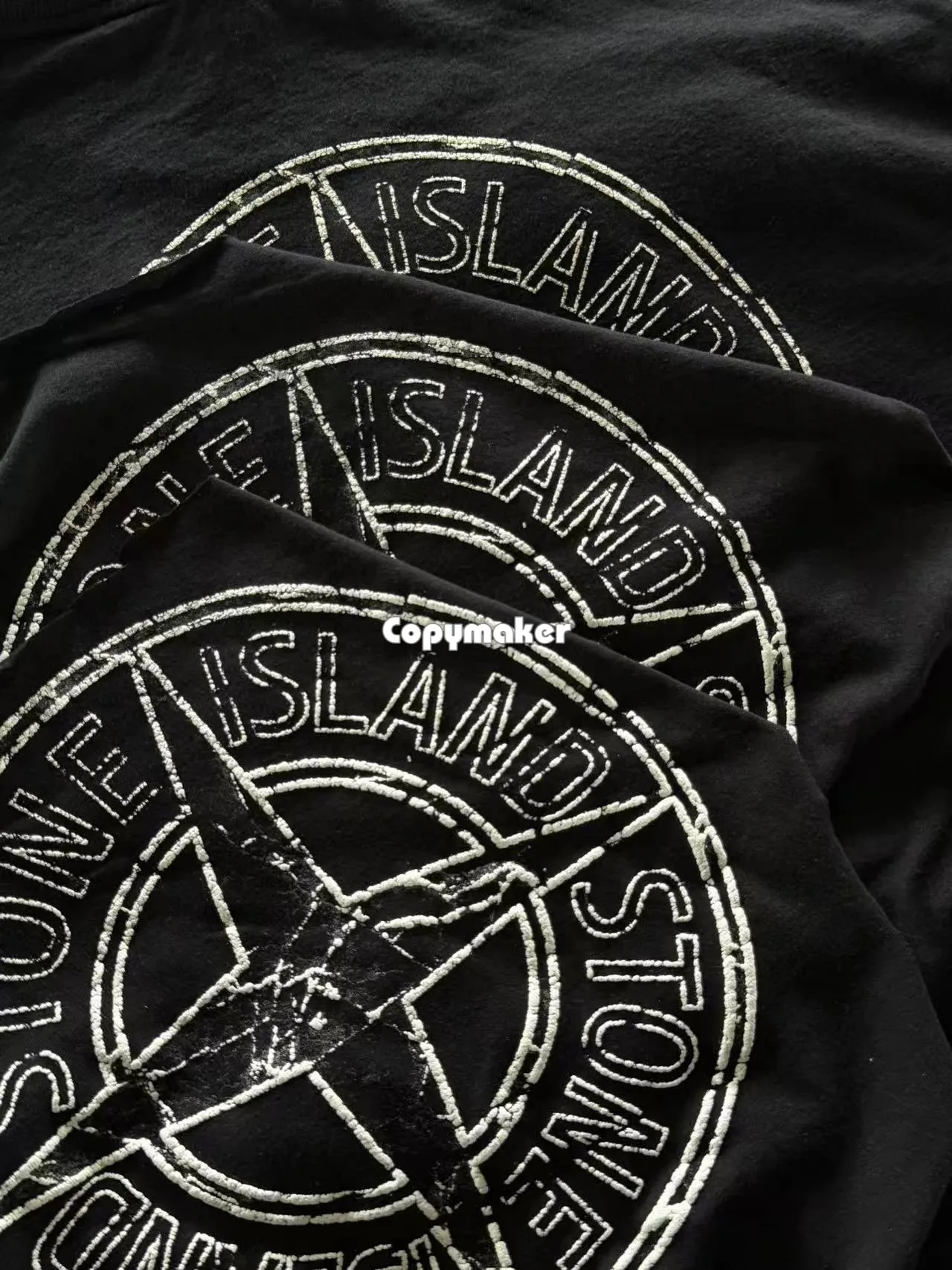 【預售】【過驗】STONE ISLAND 26SS 石頭島 胸口小字後背大羅盤印花 短袖T恤短袖 黑色/米色