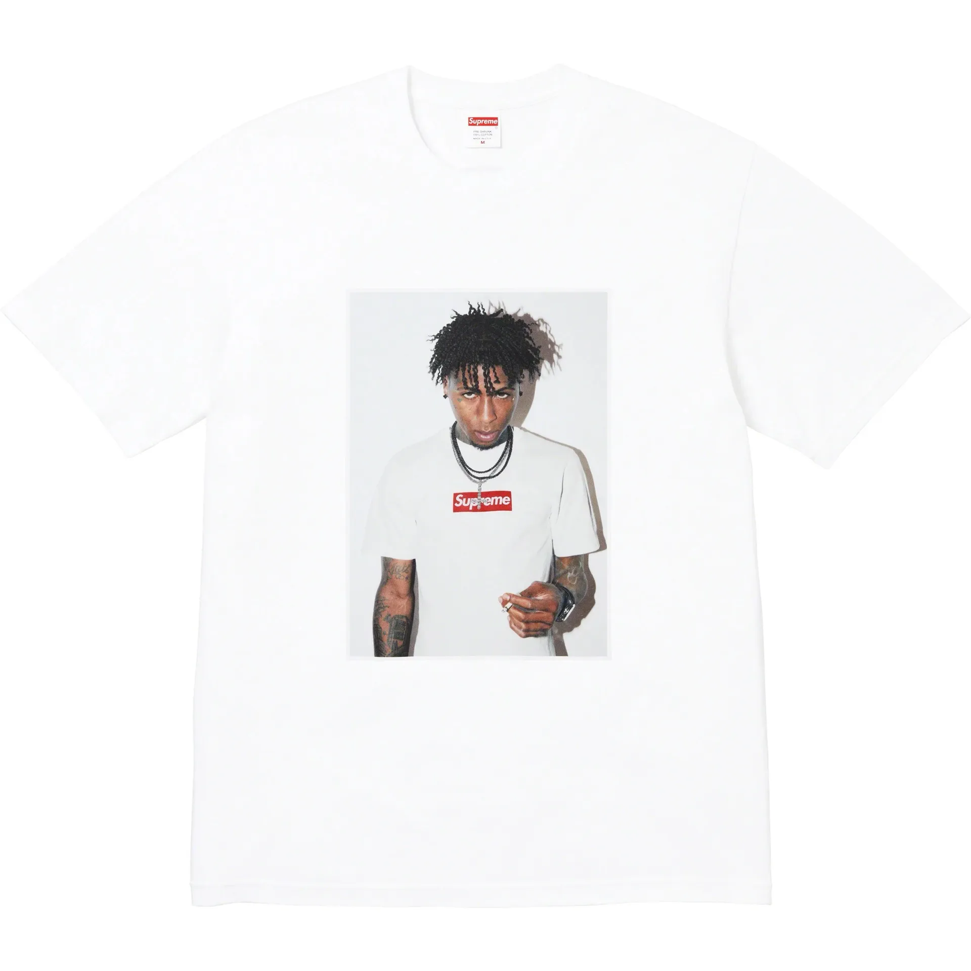 Sup 23FW NBA YOUNGBOY PHOTO TEE 相片人物印花 圆領短袖T恤