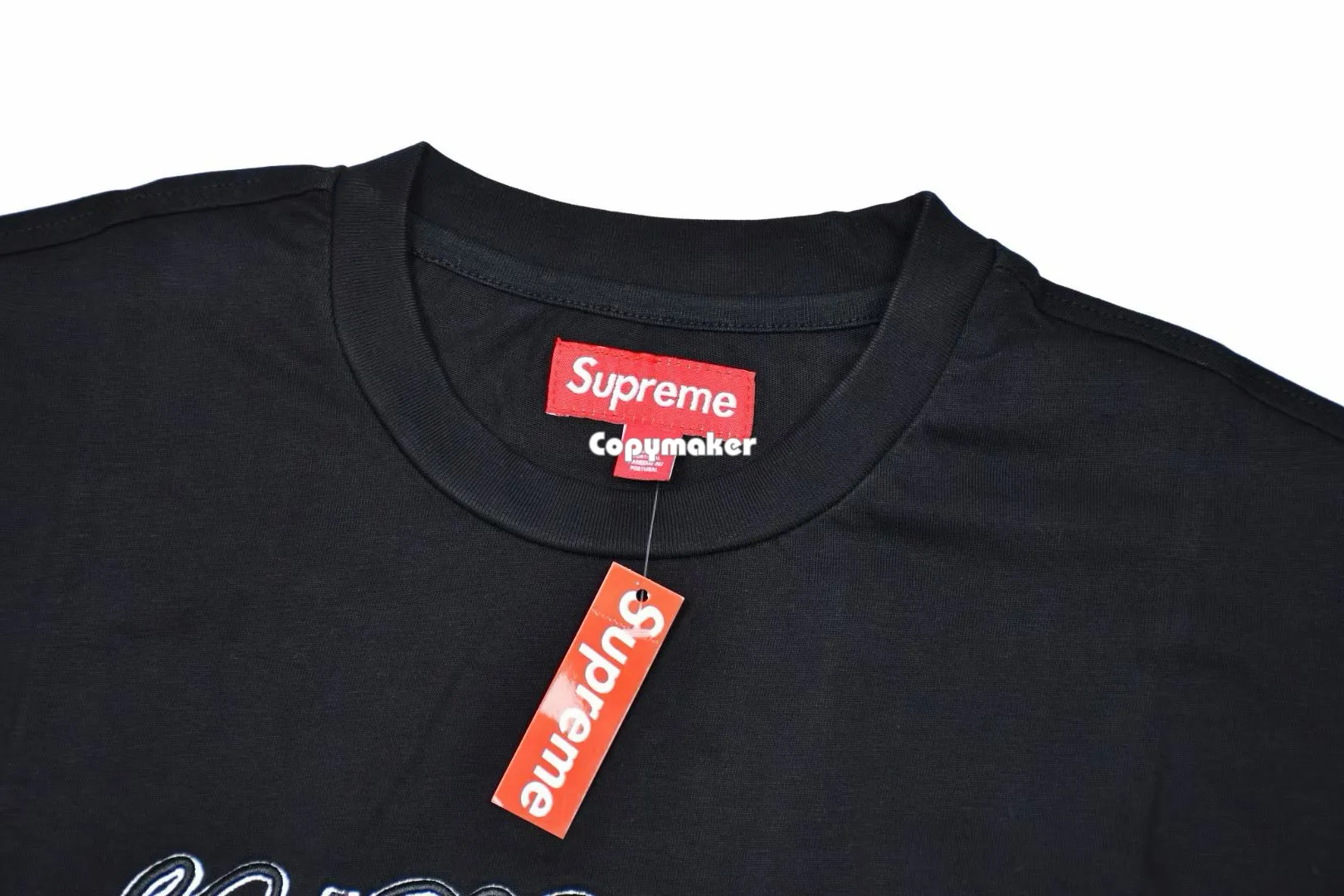 【預售】Sup SS26 WEEK8 Raised Script S/S Top 草寫logo刺繡 短袖T恤 黑/白