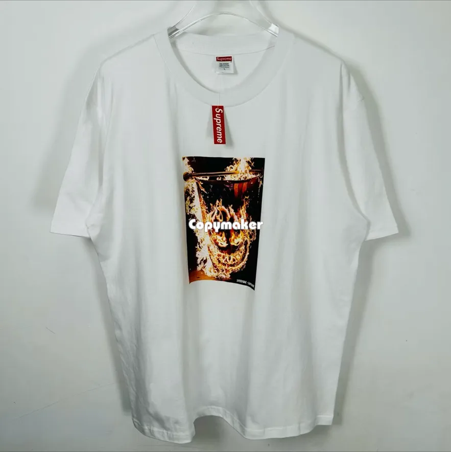 【預售】Sup Spitfire 聯名款 SS26 WEEK17 Flag Tee 笑臉火焰燃燒美國國旗 短袖T恤 黑/白