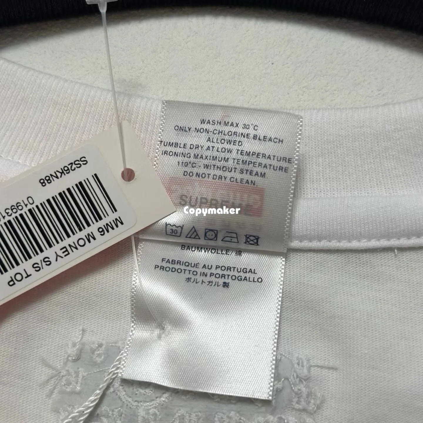 【預售】Sup × MM6 Maison Margiela SS26 WEEK4 聯名款 美金鈔票短袖T恤 黑/白 馬吉拉