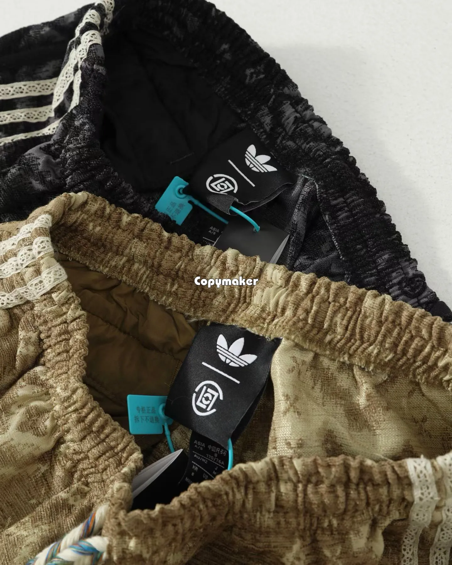 【預售】CLOT x AD originals 26SS 民族風暗紋菱格毛巾短褲休閒褲運動褲 二色