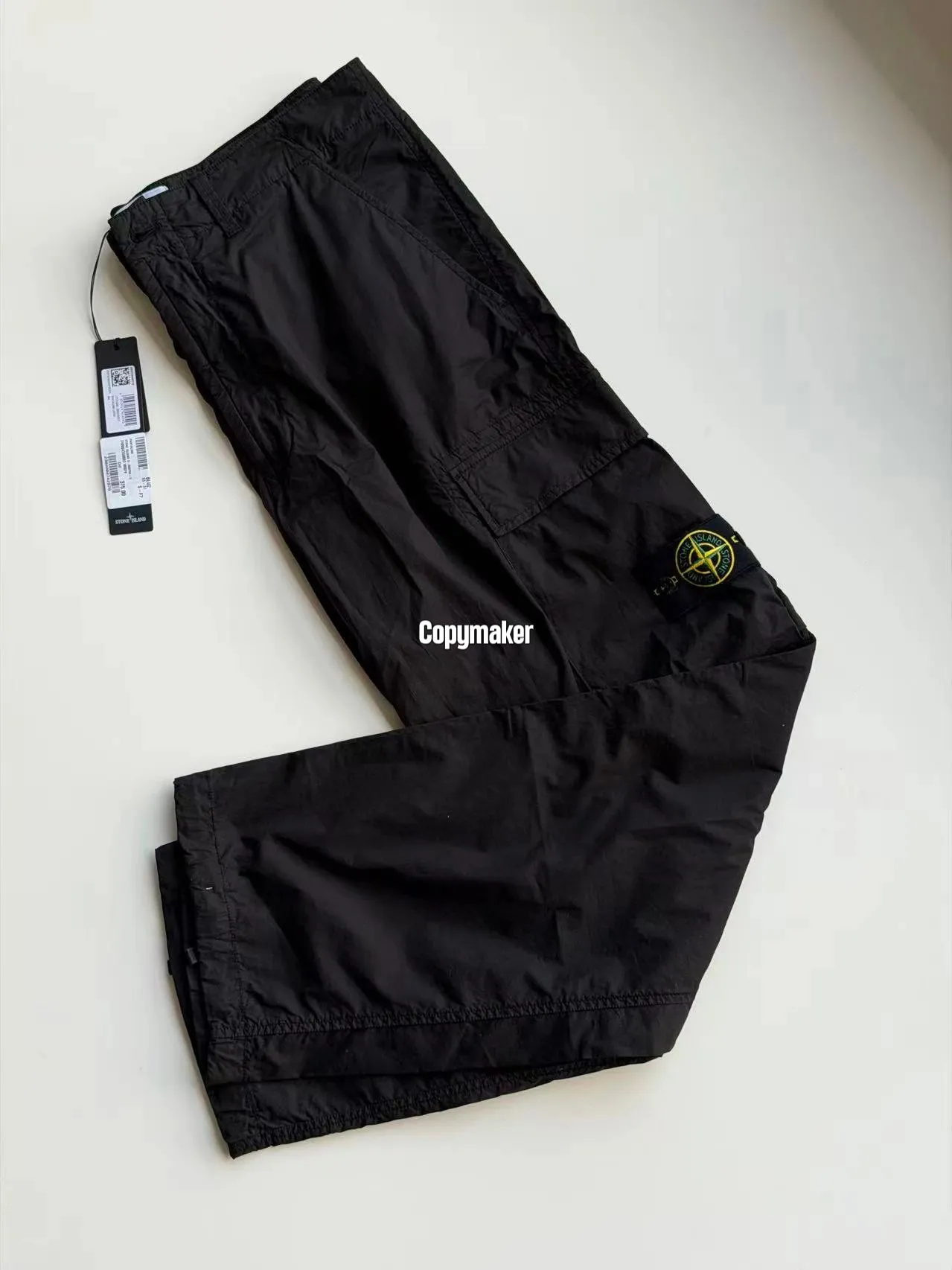 【預售】【過驗】STONE ISLAND 26SS 斜紋棉機能工裝褲長褲直筒 黑色