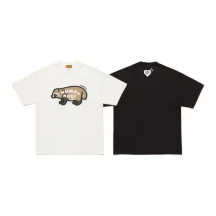 【預售】Human Made 26SS 蠶室開幕限定 浣熊 竹節棉 短袖T恤 黑/白