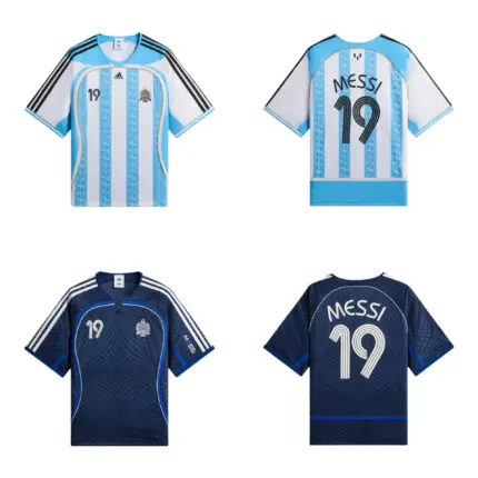 【預售】KITH x MESSI x AD  26SS 三方聯名 條紋印花球衣短袖T恤 二色