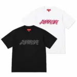 【預售】Sup SS26 WEEK8 Raised Script S/S Top 草寫logo刺繡 短袖T恤 黑/白