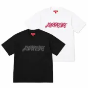 【預售】Sup SS26 WEEK8 Raised Script S/S Top 草寫logo刺繡 短袖T恤 黑/白