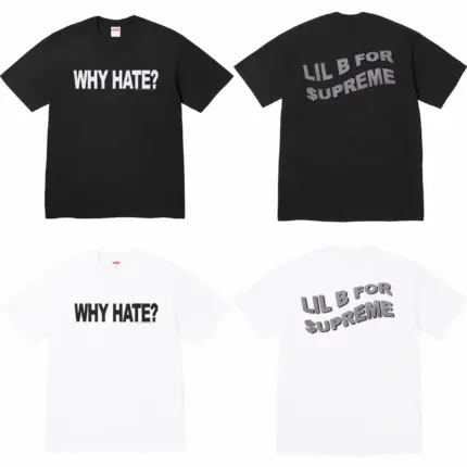 【預售】Sup SS26 WEEK18 Based Tee 胸前後背字母logo 短袖T恤 黑/白