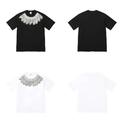 【預售】Sup × MM6 Maison Margiela SS26 WEEK4 聯名款 美金鈔票短袖T恤 黑/白 馬吉拉