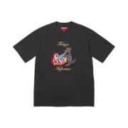 【預售】Sup SS26 WEEK7 Monster S/S Top 東京噴火怪獸酷斯拉刺繡印花 短袖T恤 黑/白：圖片 2