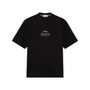 【預售】【過驗】STONE ISLAND 26SS  石頭島 胸口小字後背大羅盤印花 短袖T恤短袖 黑色/米色：圖片 2