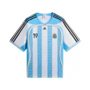 【預售】KITH x MESSI x AD  26SS 三方聯名 條紋印花球衣短袖T恤 二色：圖片 2