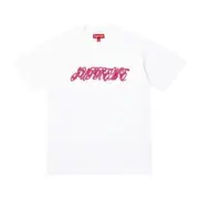 【預售】Sup SS26 WEEK8 Raised Script S/S Top 草寫logo刺繡 短袖T恤 黑/白：圖片 3