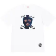 【預售】Sup SS26 WEEK7 God Save Us Tee 蒙面人圖像 短袖T恤 黑/白：圖片 4
